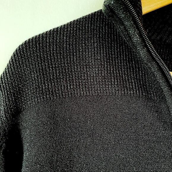 Medium Geoffrey Beene Black quarter zip sweater - Picture 1 of 12